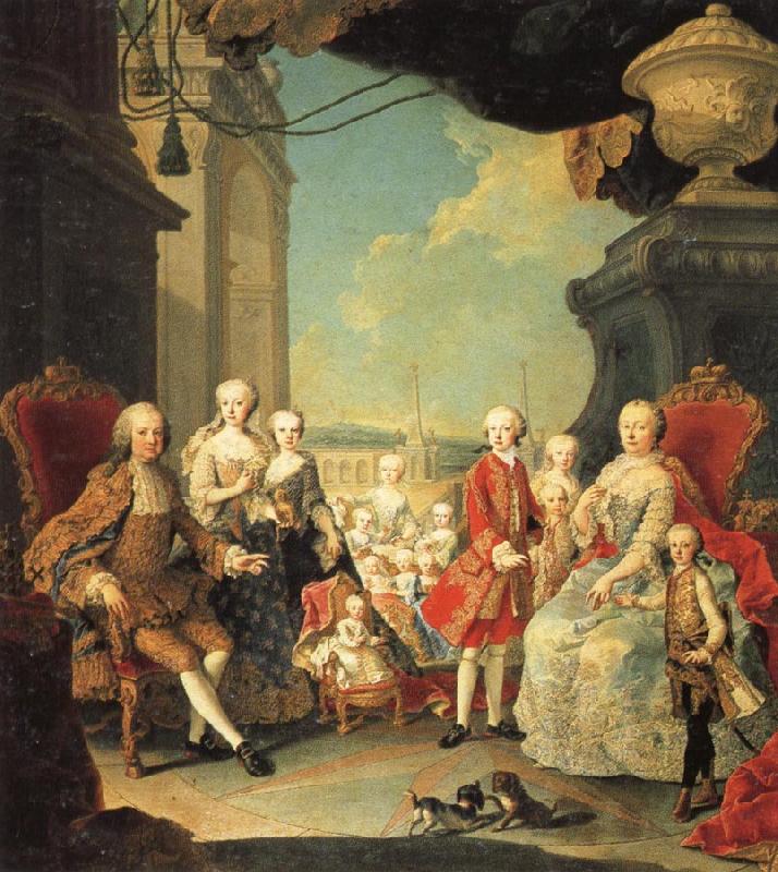 MEYTENS, Martin van The Imperial Family of Austria oil painting image